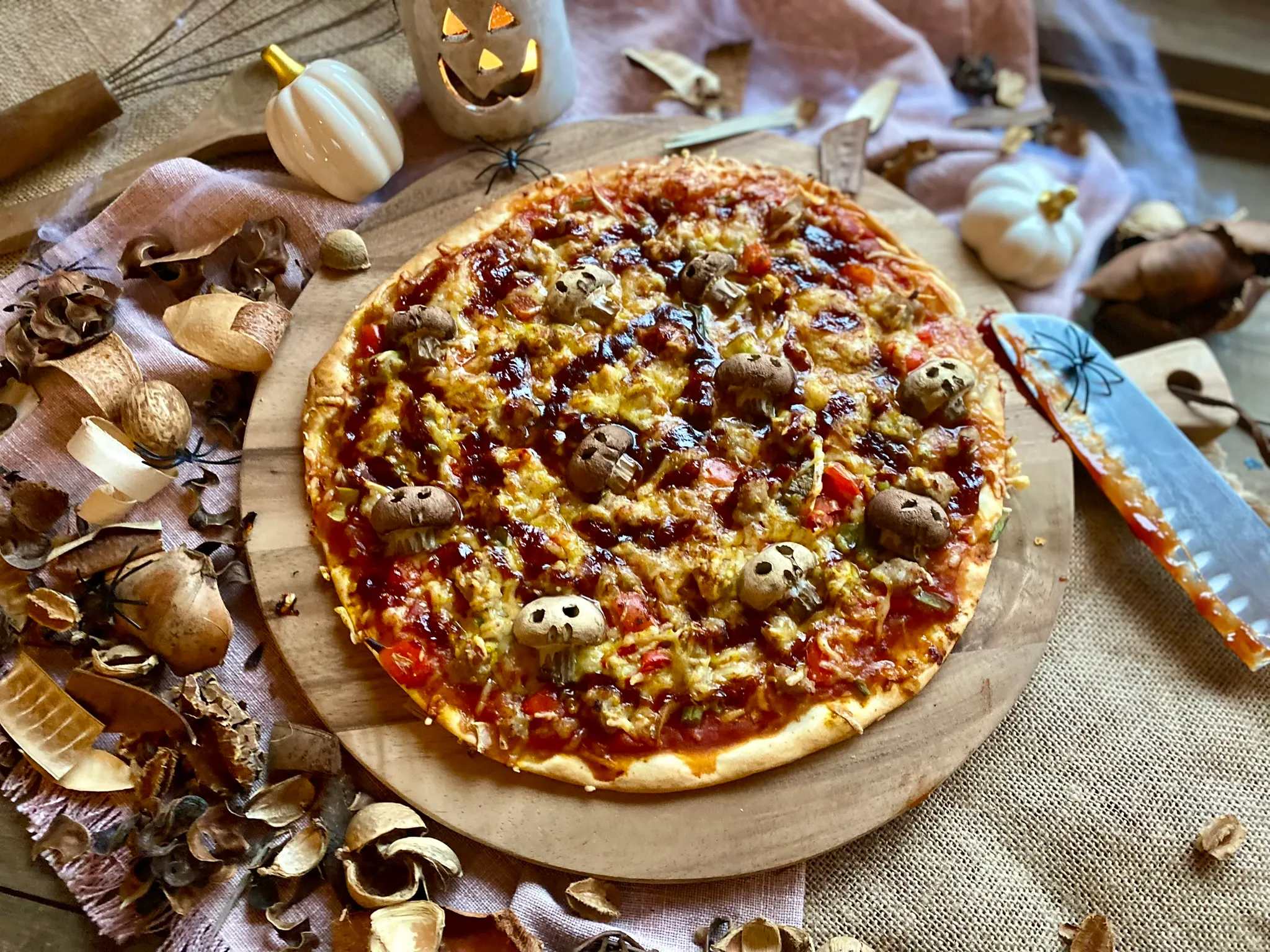 Pizza BBQ Champignons