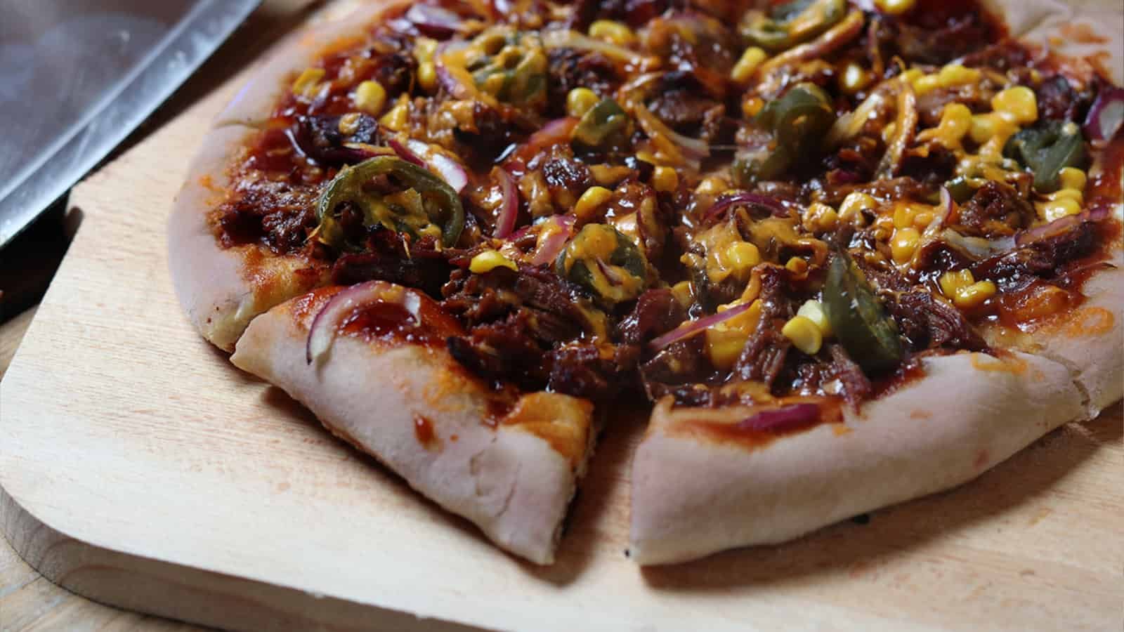 Pizza BBQ Vlees