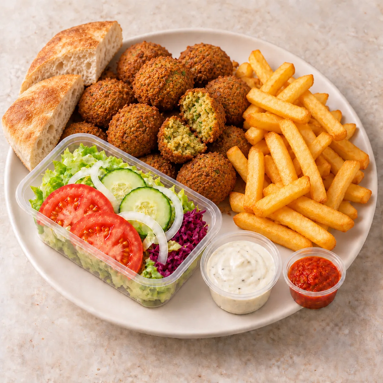 Falafel schotel