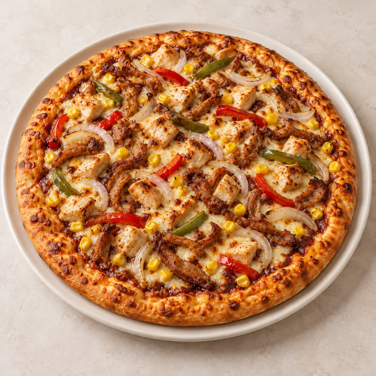 Pizza Barbecue Chicken