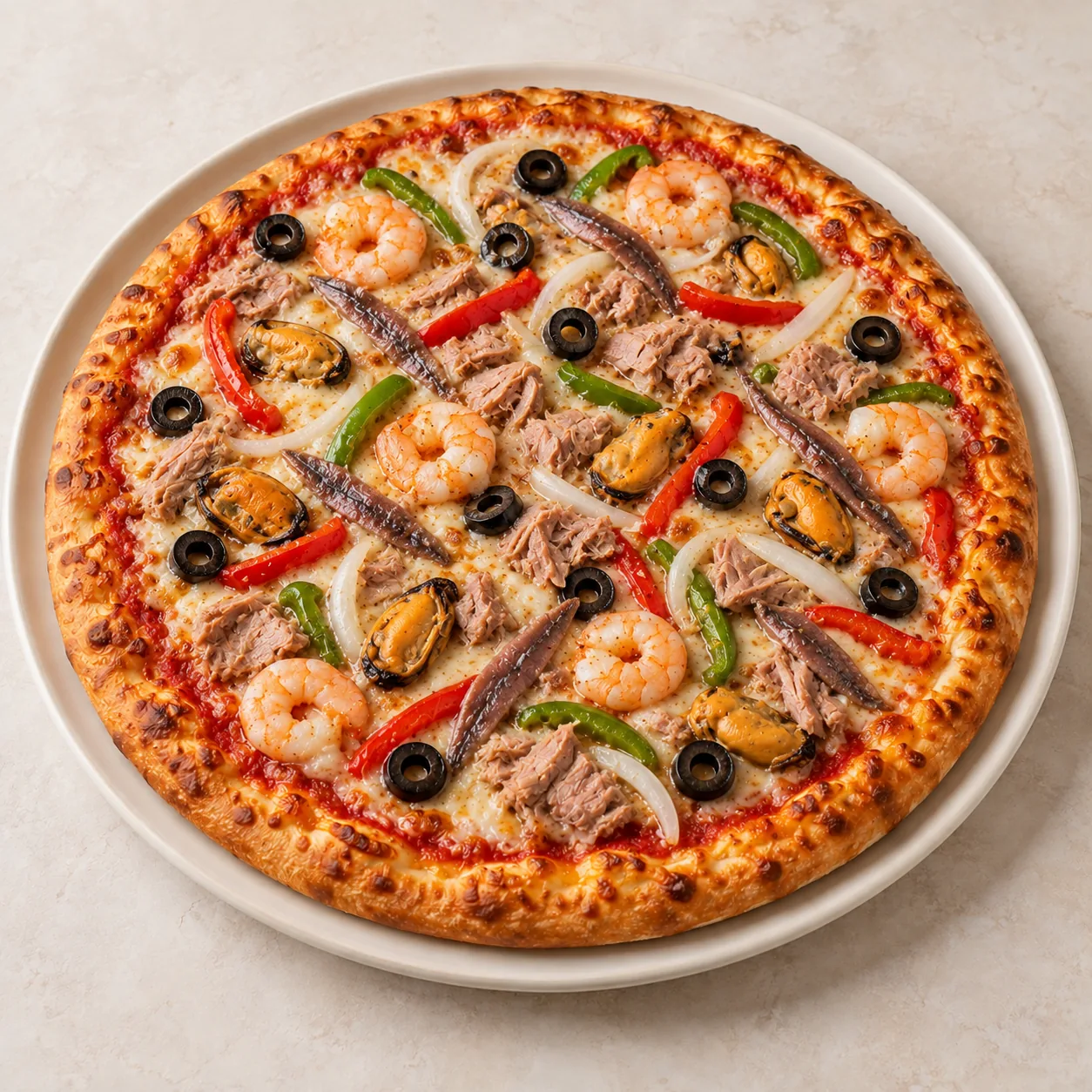 Pizza Blue Lagoon