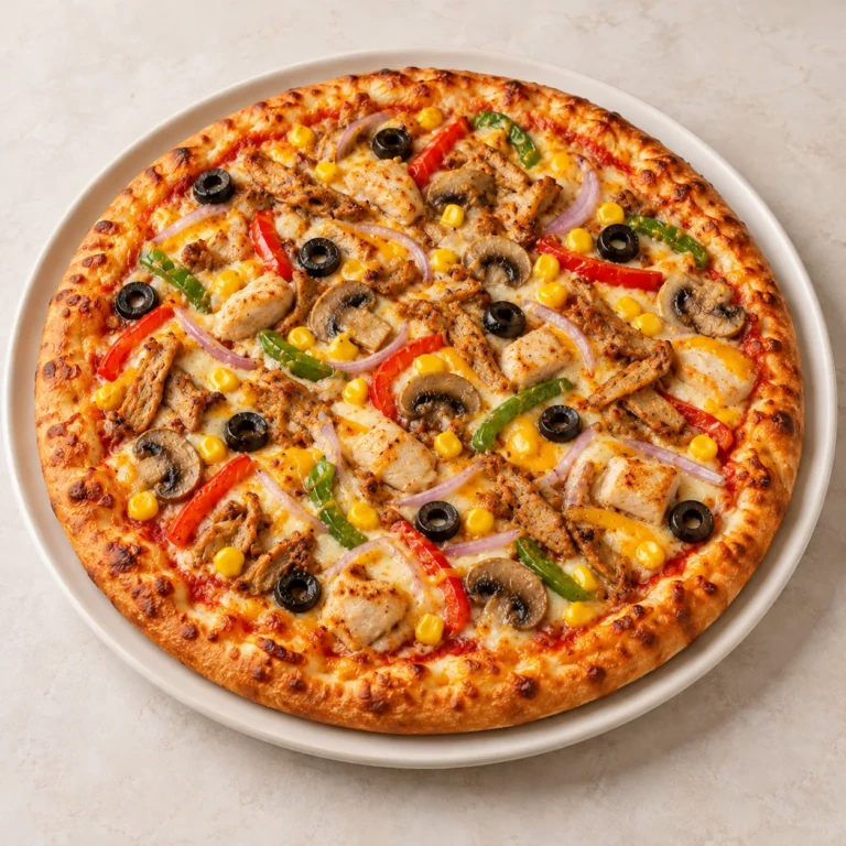 Pizza Full of Chicken