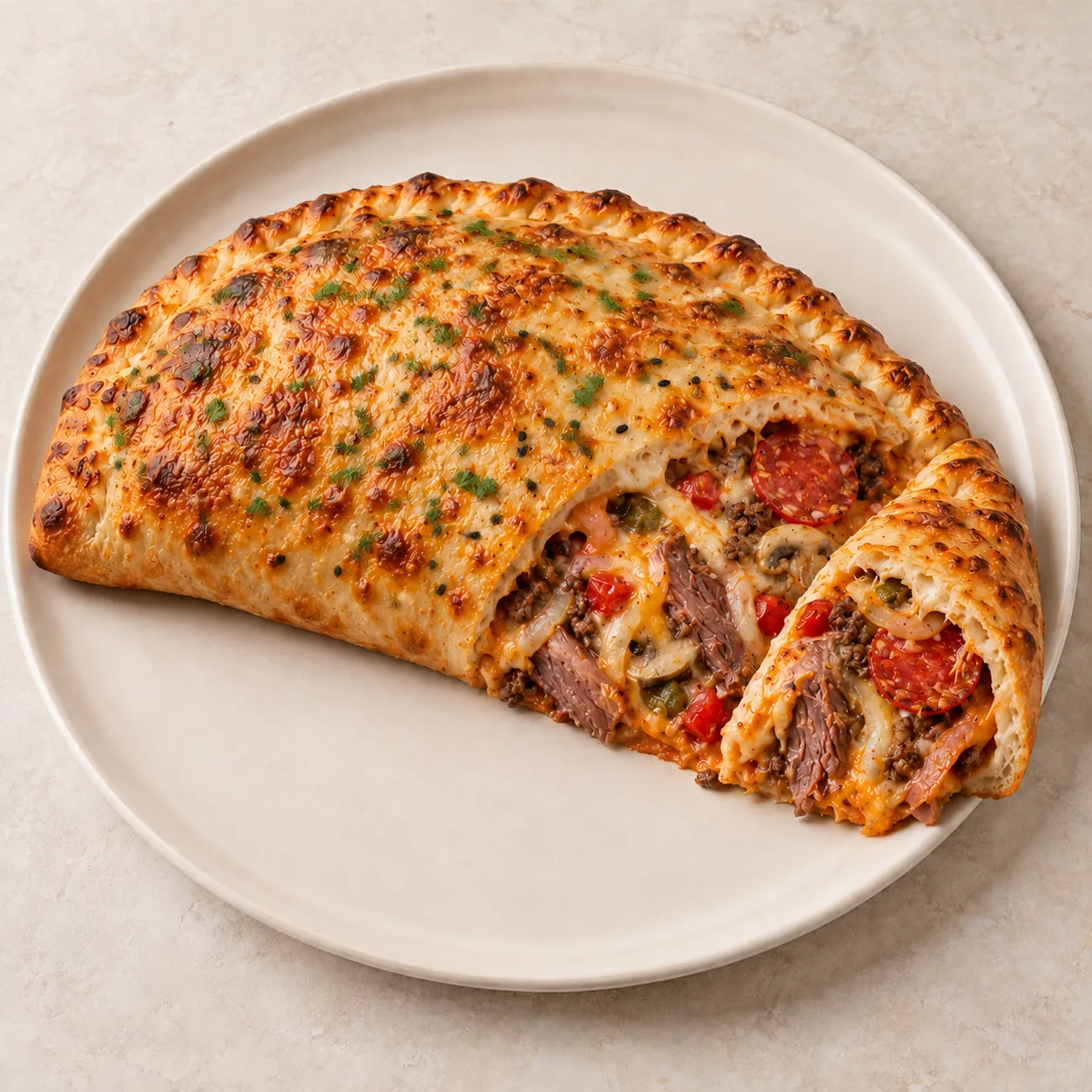 Calzone Full of Beef
