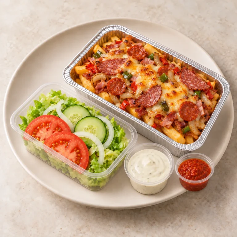 Kapsalon pizza topping